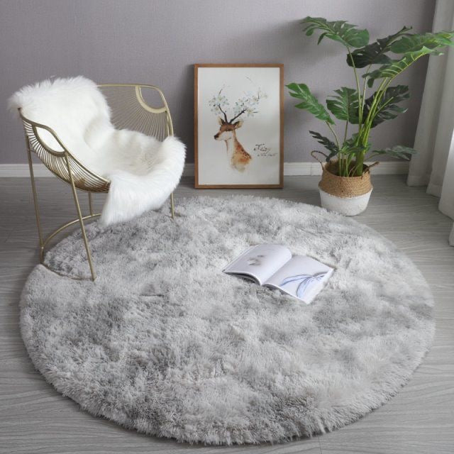 Tapis Rond Moelleux - Décoration Chambre Cosy