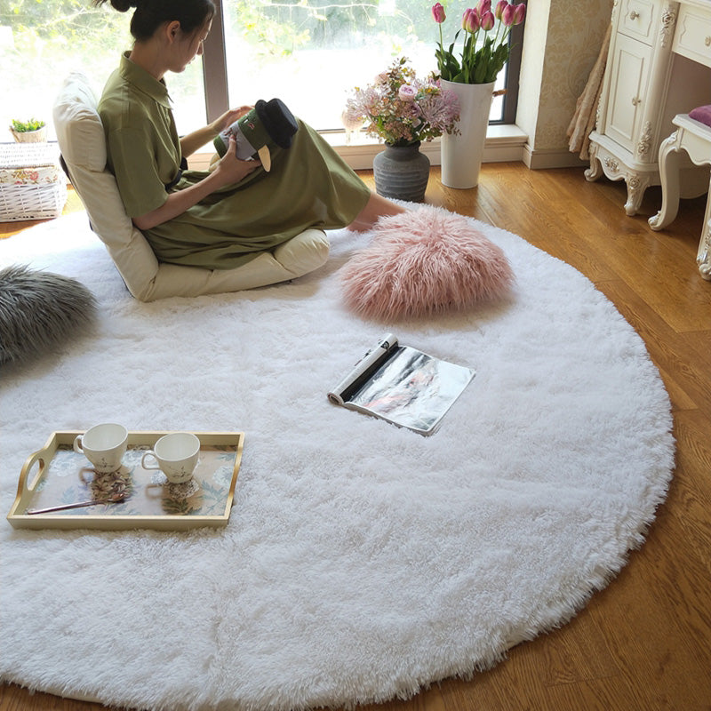 Tapis Rond Moelleux - Décoration Chambre Cosy