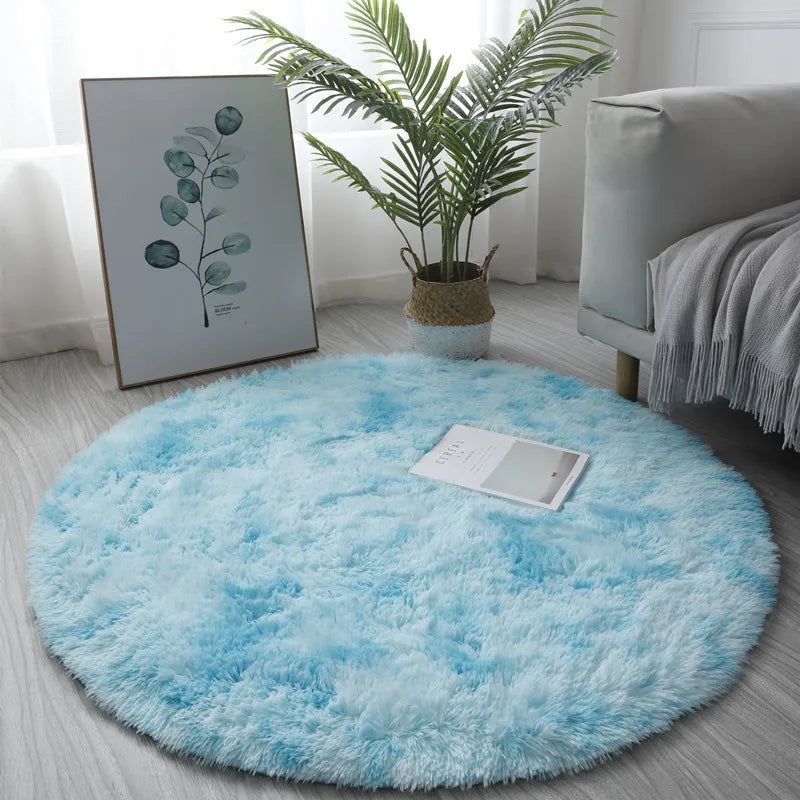 Tapis Rond Moelleux - Décoration Chambre Cosy